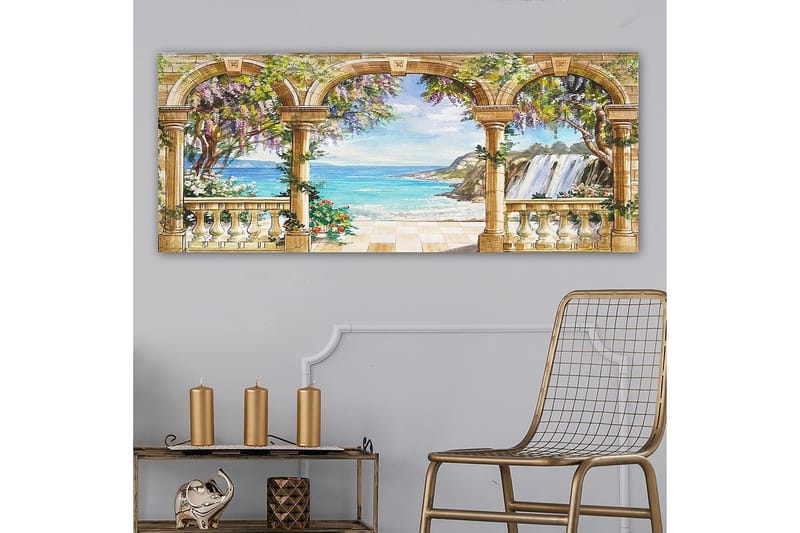 Canvastavla YTY Nautical & Beach Flerfärgad - 120x50 cm - Inredning - Tavlor & konst - Canvastavlor