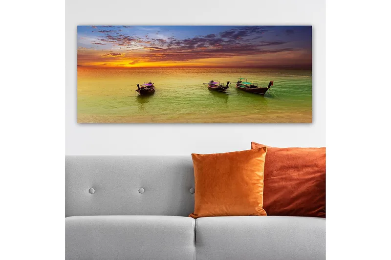 Canvastavla YTY Nautical & Beach Flerfärgad - 120x50 cm - Inredning - Tavlor & konst - Canvastavlor