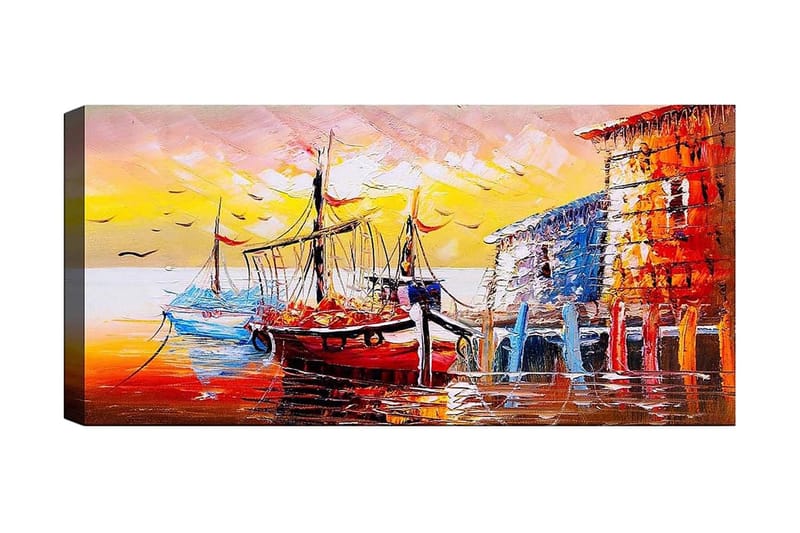 Canvastavla YTY Nautical & Beach Flerfärgad, 120x50 cm