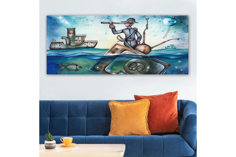 Canvastavla YTY Nautical & Beach Flerfärgad - 120x50 cm - Inredning - Tavlor & konst - Canvastavlor