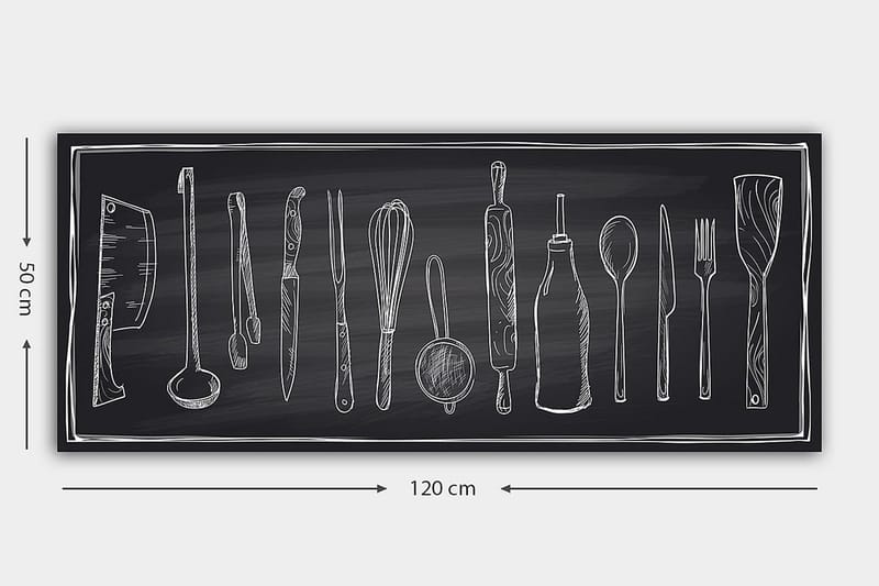 Canvastavla YTY Object Flerfärgad - 120x50 cm - Inredning - Tavlor & konst - Canvastavlor
