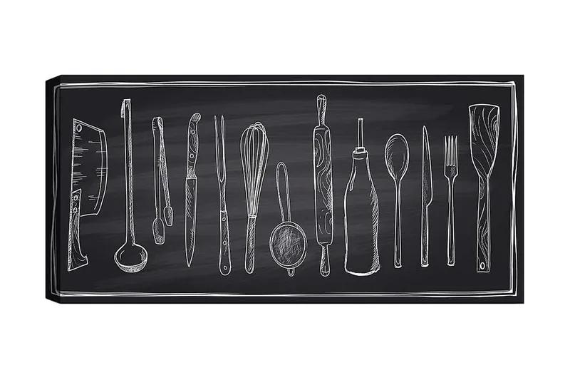 Canvastavla YTY Object Flerfärgad, 120x50 cm