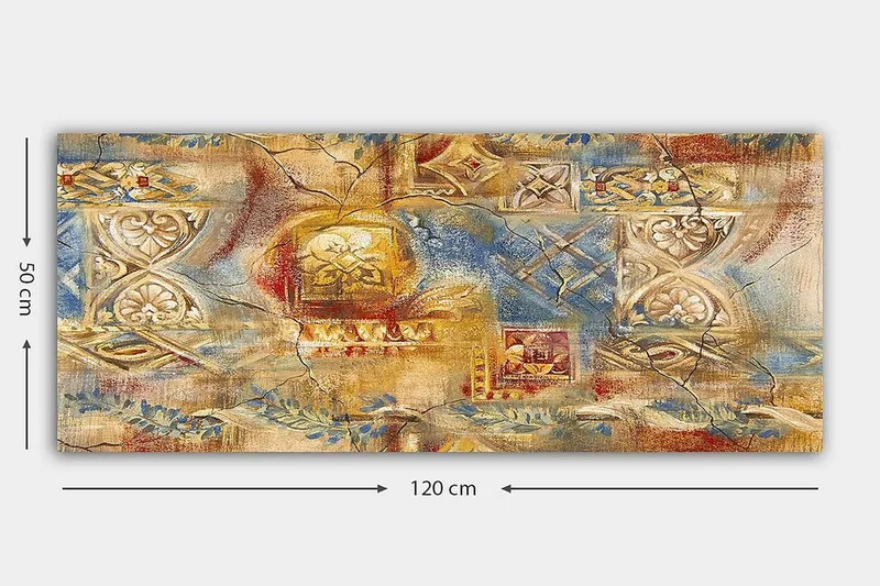 Canvastavla YTY Oriental Flerfärgad - 120x50 cm - Inredning - Tavlor & konst - Canvastavlor