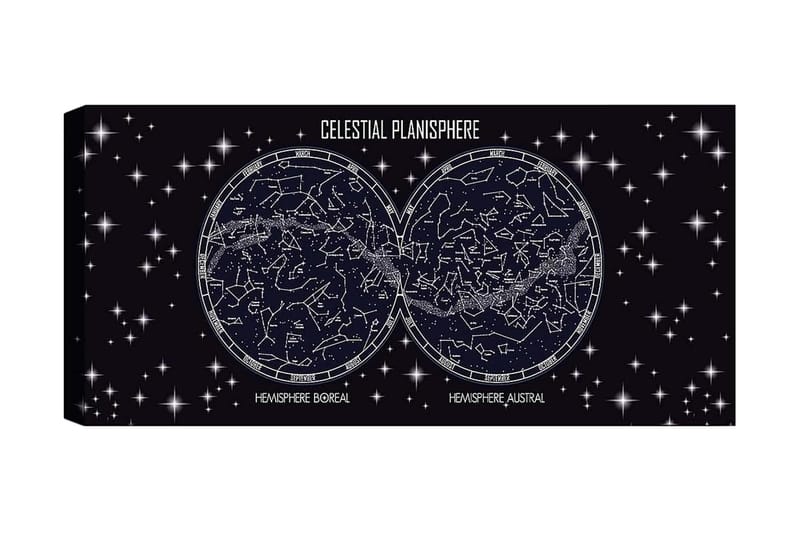 Canvastavla YTY Outer Space Flerfärgad, 120x50 cm