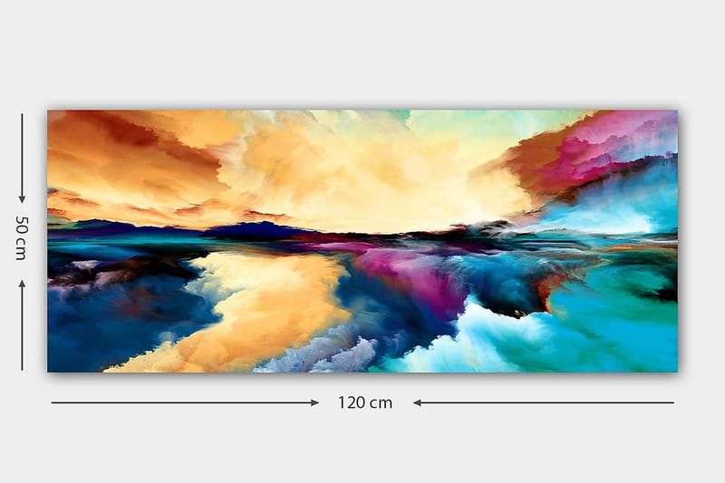 Canvastavla YTY Outer Space Flerfärgad - 120x50 cm - Inredning - Tavlor & konst - Canvastavlor