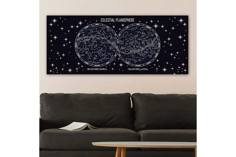 Canvastavla YTY Outer Space Flerfärgad - 120x50 cm - Inredning - Tavlor & konst - Canvastavlor