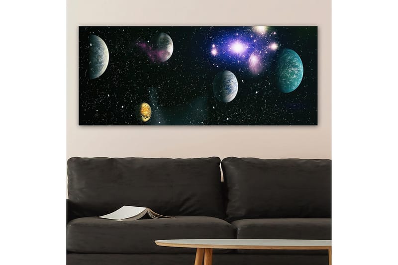 Canvastavla YTY Outer Space Flerfärgad - 120x50 cm - Inredning - Tavlor & konst - Canvastavlor