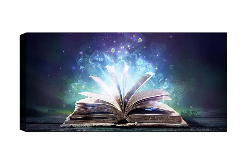 Canvastavla YTY Reading and Literature Flerfärgad - 120x50 cm - Inredning - Tavlor & konst - Canvastavlor