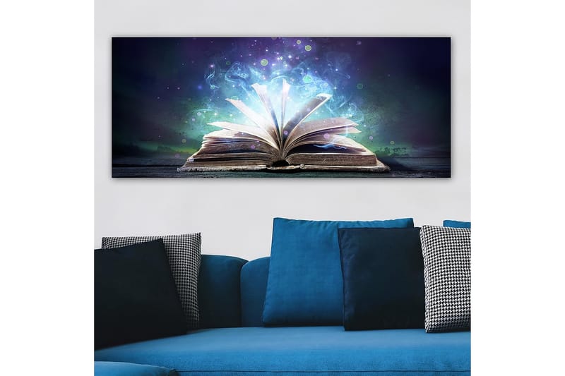 Canvastavla YTY Reading and Literature Flerfärgad - 120x50 cm - Inredning - Tavlor & konst - Canvastavlor