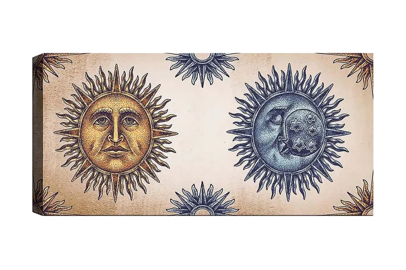 Canvastavla YTY Spiritual Flerfärgad, 120x50 cm