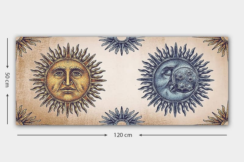 Canvastavla YTY Spiritual Flerfärgad - 120x50 cm - Inredning - Tavlor & konst - Canvastavlor