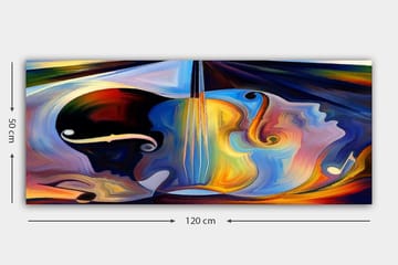 Canvastavla YTY Spiritual Flerfärgad - 120x50 cm - Inredning - Tavlor & konst - Canvastavlor
