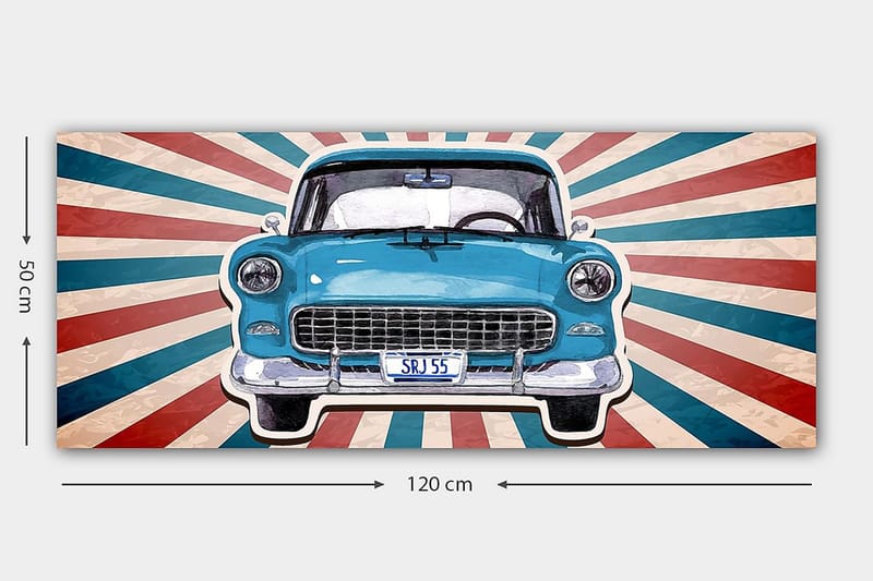 Canvastavla YTY Transportation Flerfärgad - 120x50 cm - Inredning - Tavlor & konst - Canvastavlor