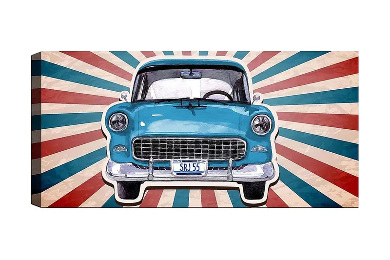 Canvastavla YTY Transportation Flerfärgad, 120x50 cm