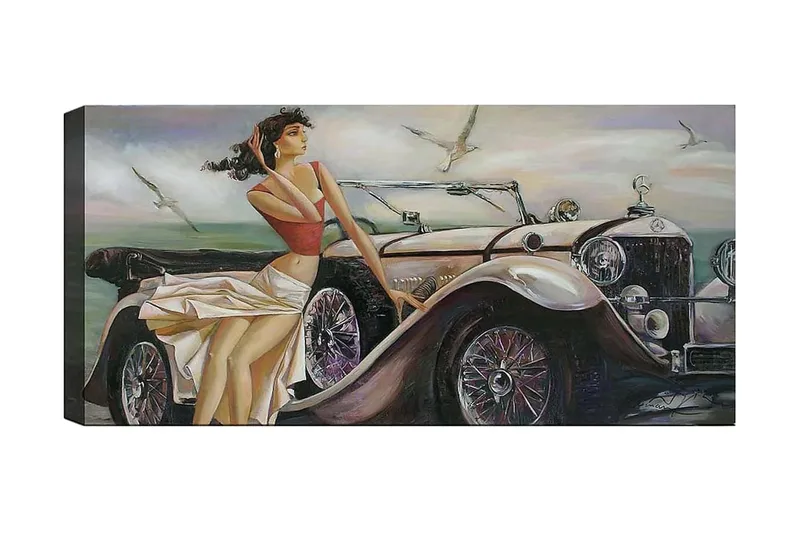 Canvastavla YTY Transportation Flerfärgad, 120x50 cm