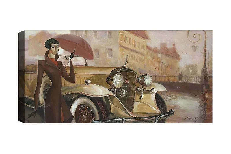 Canvastavla YTY Transportation Flerfärgad, 120x50 cm