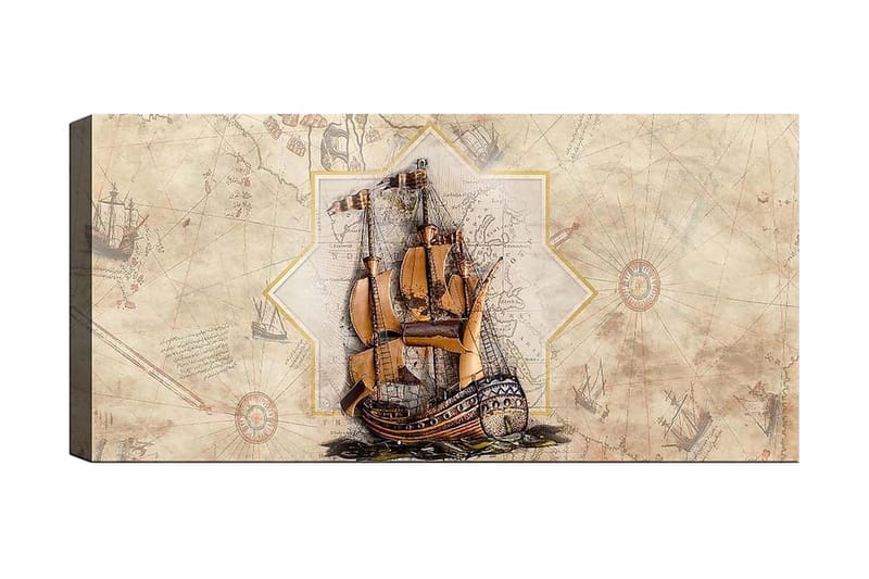 Canvastavla YTY Transportation Flerfärgad, 120x50 cm