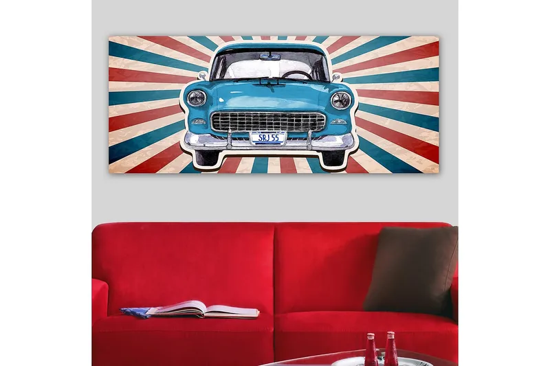 Canvastavla YTY Transportation Flerfärgad - 120x50 cm - Inredning - Tavlor & konst - Canvastavlor