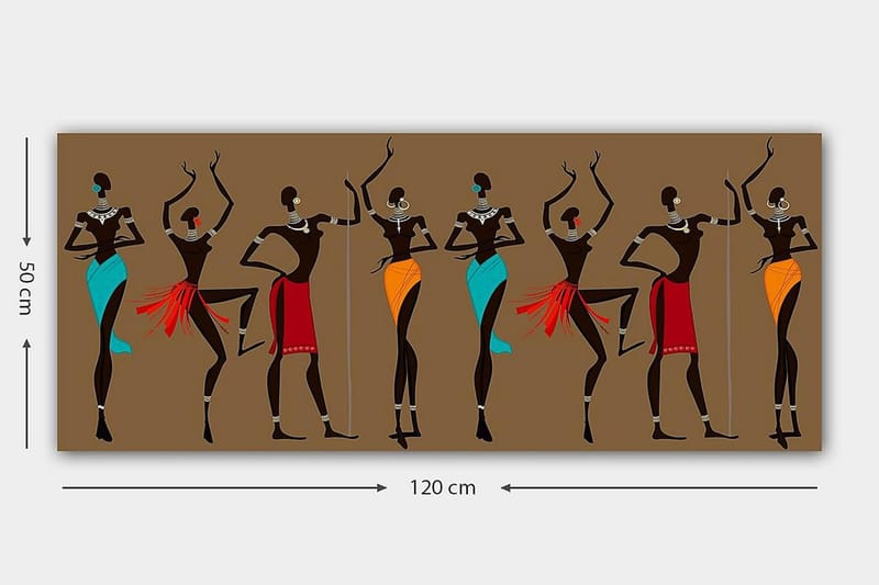 Canvastavla YTY World Cultures Flerfärgad - 120x50 cm - Inredning - Tavlor & konst - Canvastavlor
