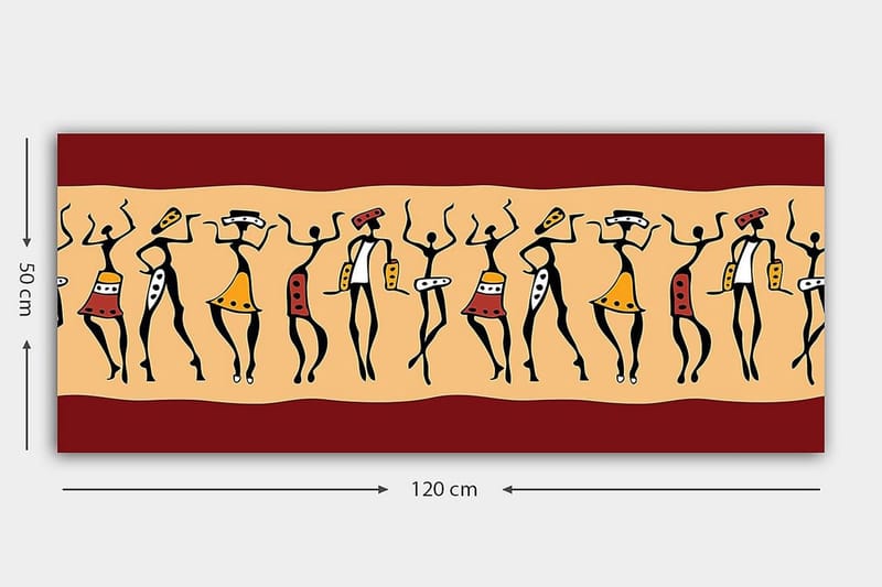 Canvastavla YTY World Cultures Flerfärgad - 120x50 cm - Inredning - Tavlor & konst - Canvastavlor