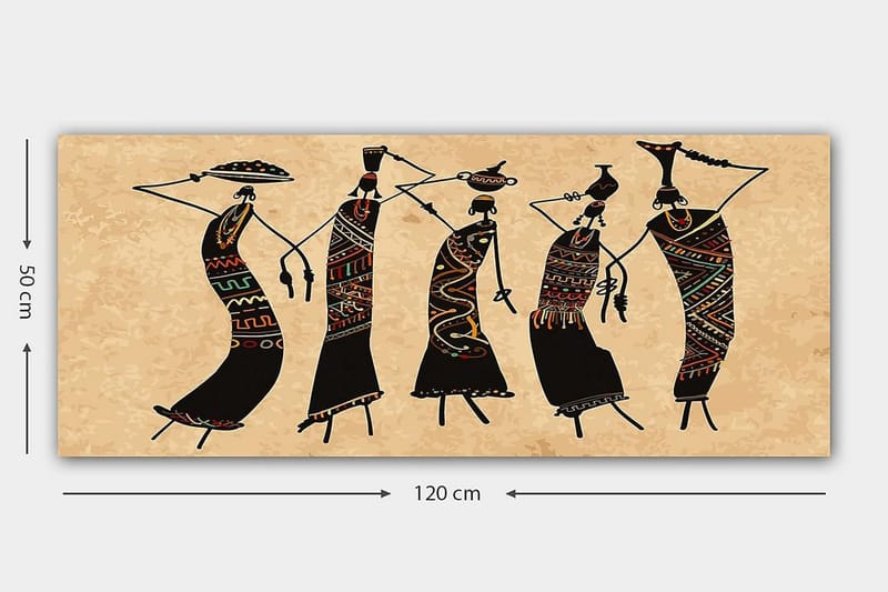 Canvastavla YTY World Cultures Flerfärgad - 120x50 cm - Inredning - Tavlor & konst - Canvastavlor
