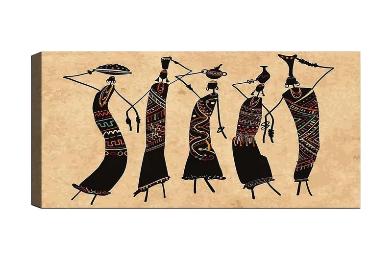 Canvastavla YTY World Cultures Flerfärgad, 120x50 cm