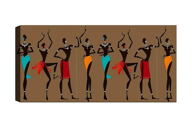 Canvastavla YTY World Cultures Flerfärgad, 120x50 cm