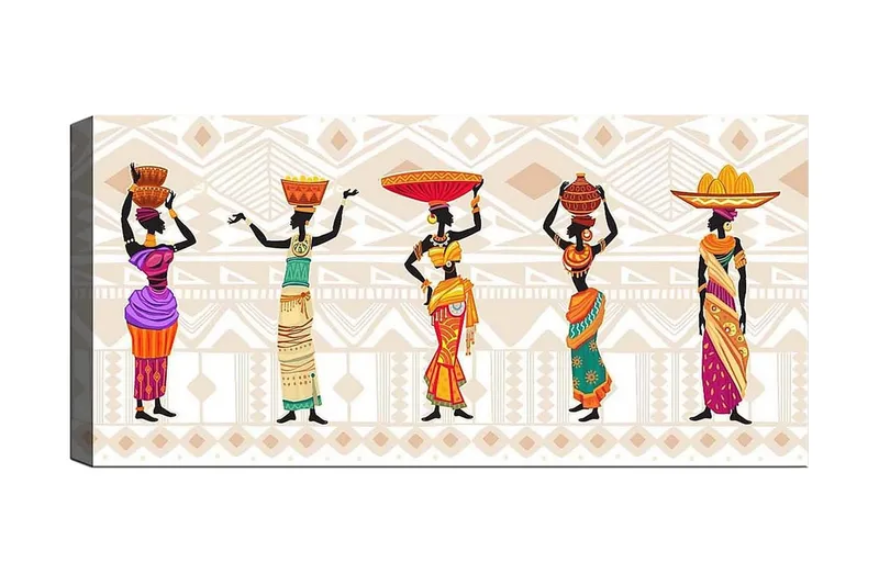 Canvastavla YTY World Cultures Flerfärgad, 120x50 cm