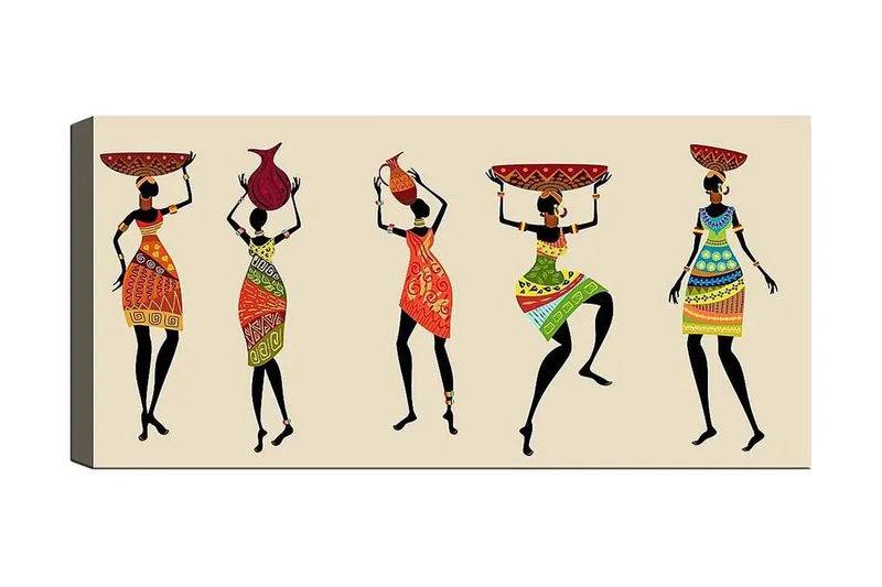 Canvastavla YTY People Flerfärgad, 120x50 cm