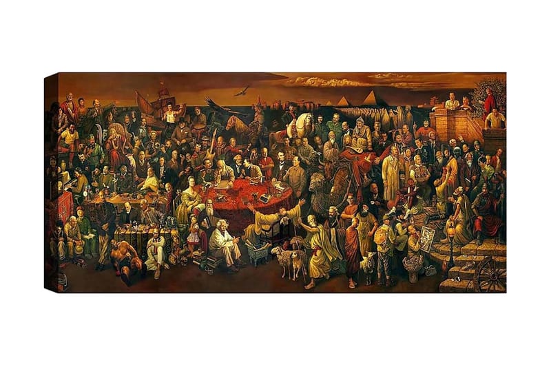 Canvastavla YTY People Flerfärgad - 120x50 cm - Inredning - Tavlor & konst - Canvastavlor