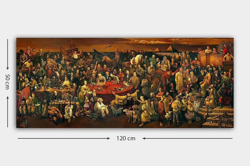 Canvastavla YTY People Flerfärgad - 120x50 cm - Inredning - Tavlor & konst - Canvastavlor