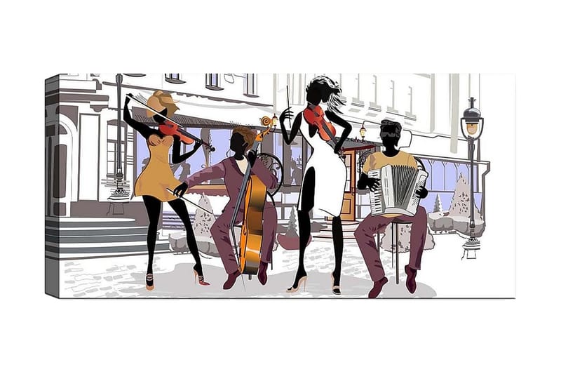 Canvastavla YTY People Flerfärgad - 120x50 cm - Inredning - Tavlor & konst - Canvastavlor