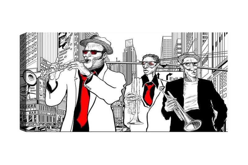 Canvastavla YTY People Flerfärgad - 120x50 cm - Inredning - Tavlor & konst - Canvastavlor