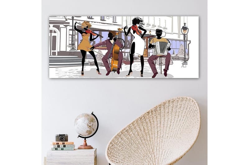 Canvastavla YTY People Flerfärgad - 120x50 cm - Inredning - Tavlor & konst - Canvastavlor