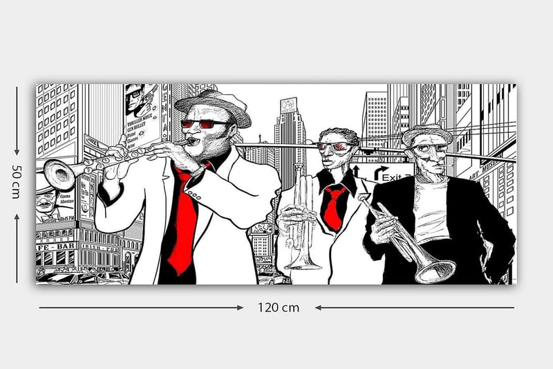 Canvastavla YTY People Flerfärgad - 120x50 cm - Inredning - Tavlor & konst - Canvastavlor