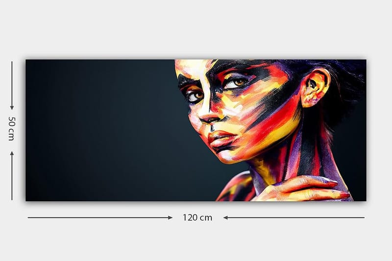 Canvastavla YTY People Flerfärgad - 120x50 cm - Inredning - Tavlor & konst - Canvastavlor