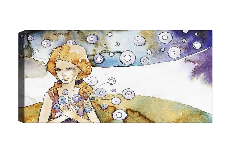 Canvastavla YTY People Flerfärgad, 120x50 cm