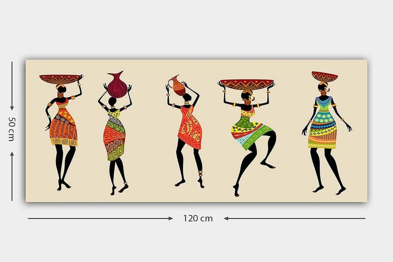 Canvastavla YTY People Flerfärgad - 120x50 cm - Inredning - Tavlor & konst - Canvastavlor