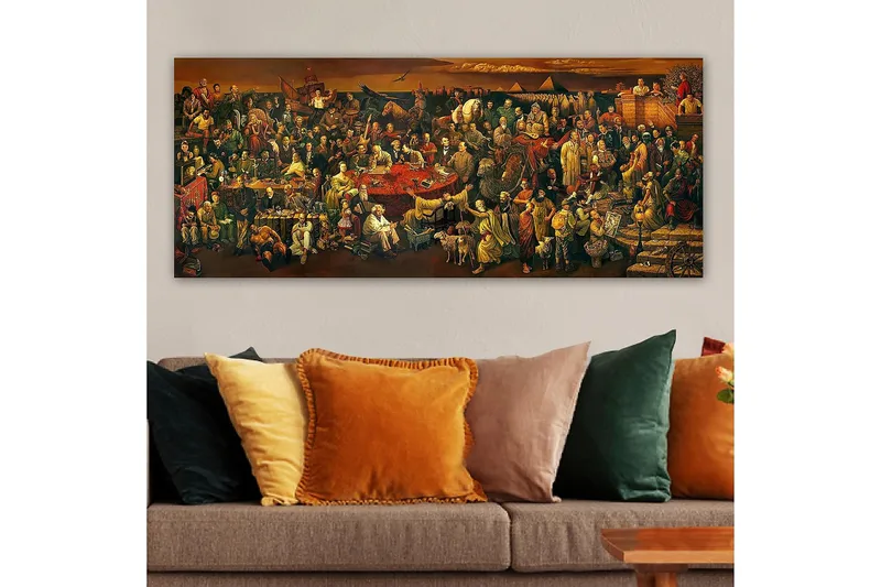 Canvastavla YTY People Flerfärgad - 120x50 cm - Inredning - Tavlor & konst - Canvastavlor