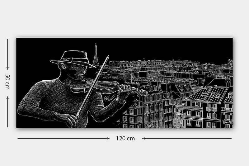 Canvastavla YTY People Flerfärgad - 120x50 cm - Inredning - Tavlor & konst - Canvastavlor