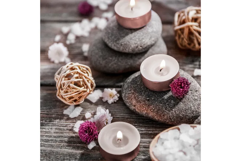 Canvastavla Pink Flowers - 40x40 cm - Inredning - Tavlor & konst - Canvastavlor