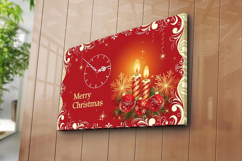 Decorative Canvas Wall Clock 45x70 - Inredning - Tavlor & konst - Canvastavlor