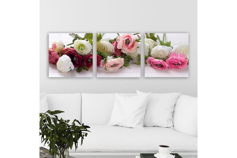 Decorative Canvas Painting (3 Pieces) 30x30 - Inredning - Tavlor & konst - Canvastavlor