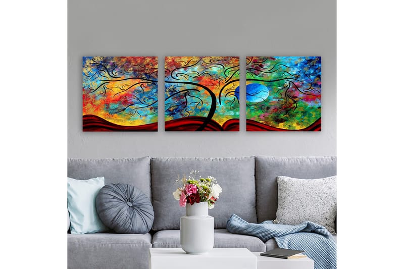 Decorative Canvas Painting (3 Pieces) 30x30, undefined