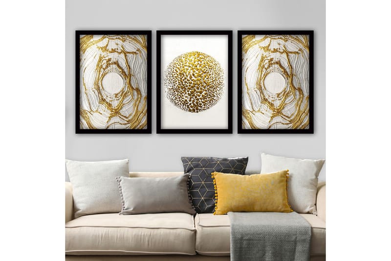 Decorative Framed Painting (3 Pieces) 35x45, undefined