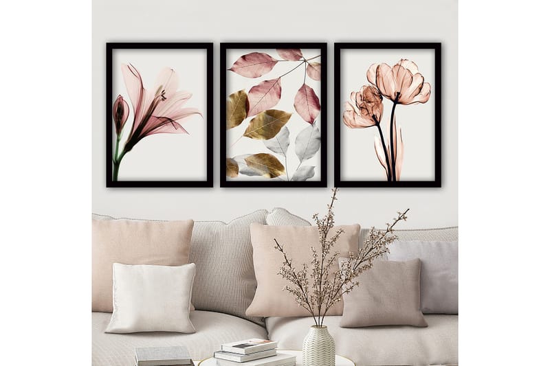 Decorative Framed Painting (3 Pieces) 35x45, undefined