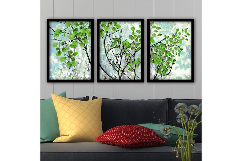 Decorative Framed Painting (3 Pieces) 35x45, undefined