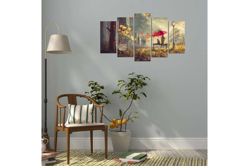 Decorative MDF Painting (5 Pieces) 20x60, undefined