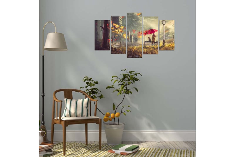 Decorative MDF Painting (5 Pieces) 20x60 - Inredning - Tavlor & konst - Canvastavlor