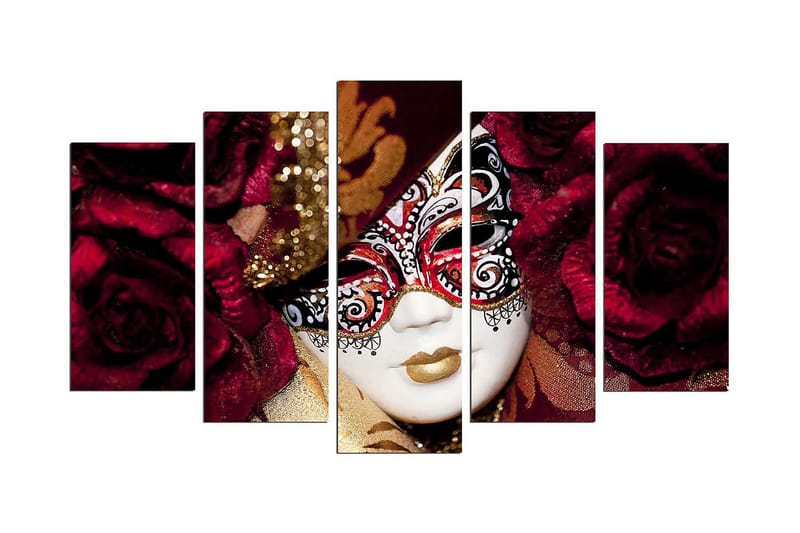 Decorative MDF Painting (5 Pieces) 20x60 - Inredning - Tavlor & konst - Canvastavlor